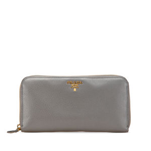 Pre-Loved Prada Vitello Daino Zip Around Long Wallet